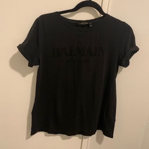 Balmain x H&M “Balmain New York” black T-shirt